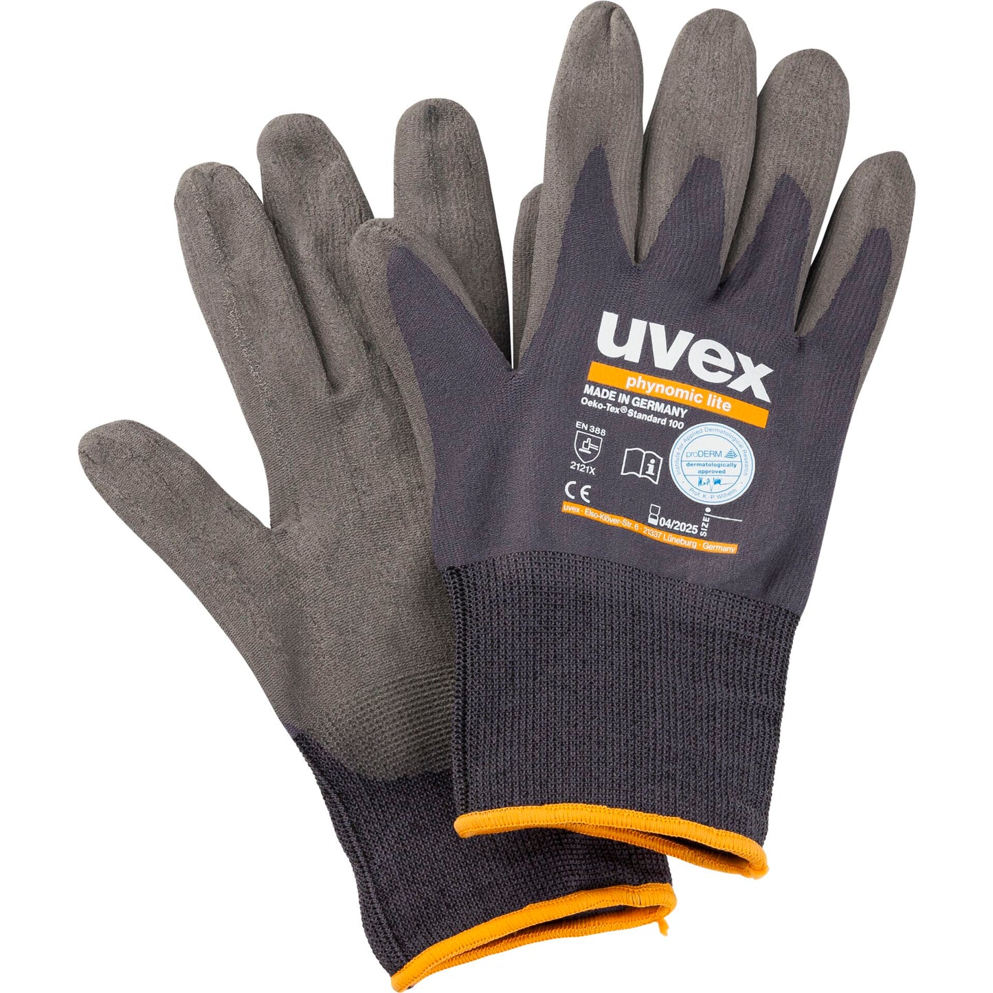 uvex phynomic lite safety glove size 7