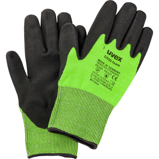 uvex C500 foam cut protection glove size 11