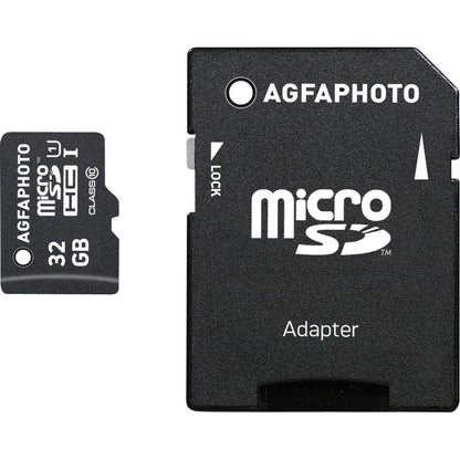 AgfaPhoto MicroSDHC UHS-I   32GB High Speed Class 10 U1 + Adapter