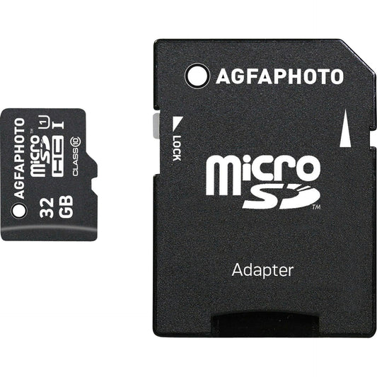 AgfaPhoto MicroSDHC UHS-I   32GB High Speed Class 10 U1 + Adapter