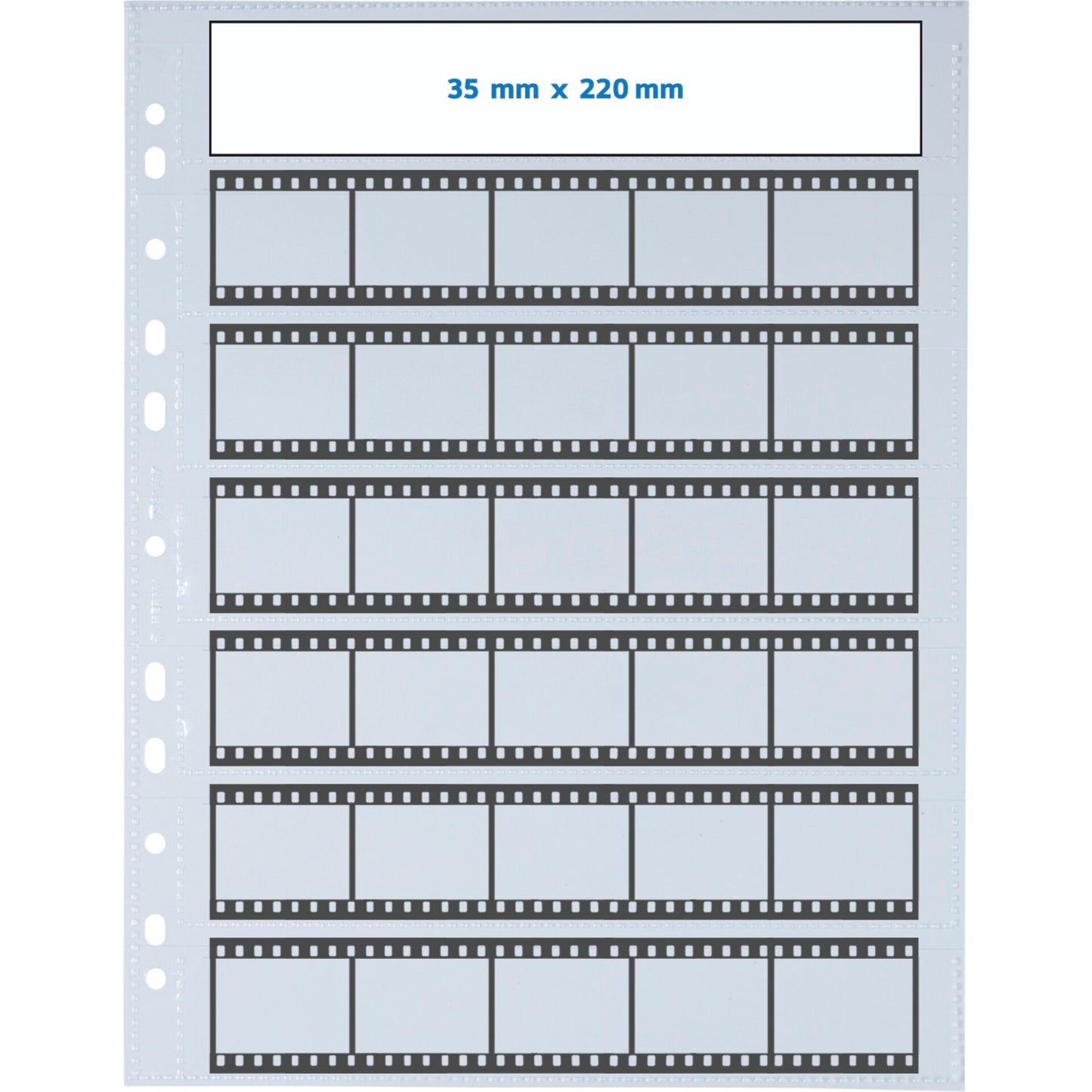 Herma Negative pockets PP clear 25 Sheets/5-Strips 7761