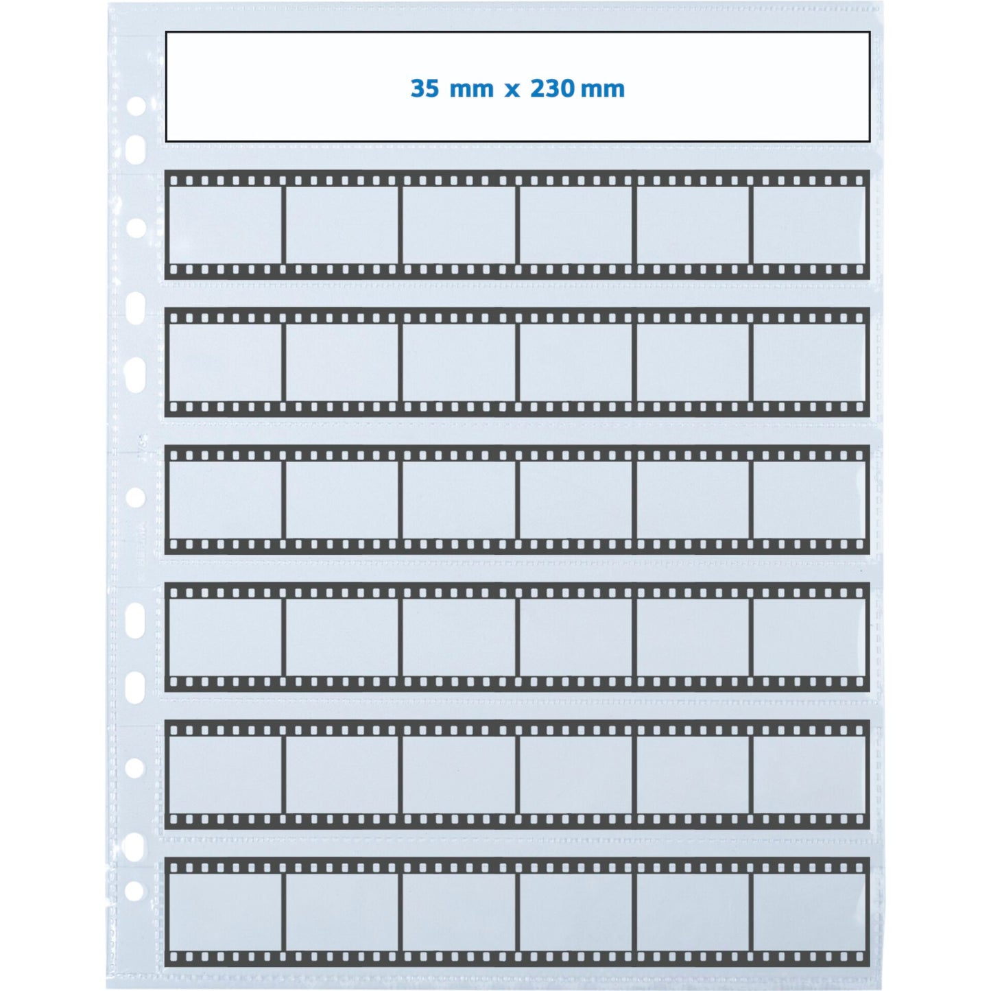 Herma Negative packets PP clear 25 Sheets/6-Strips 7762