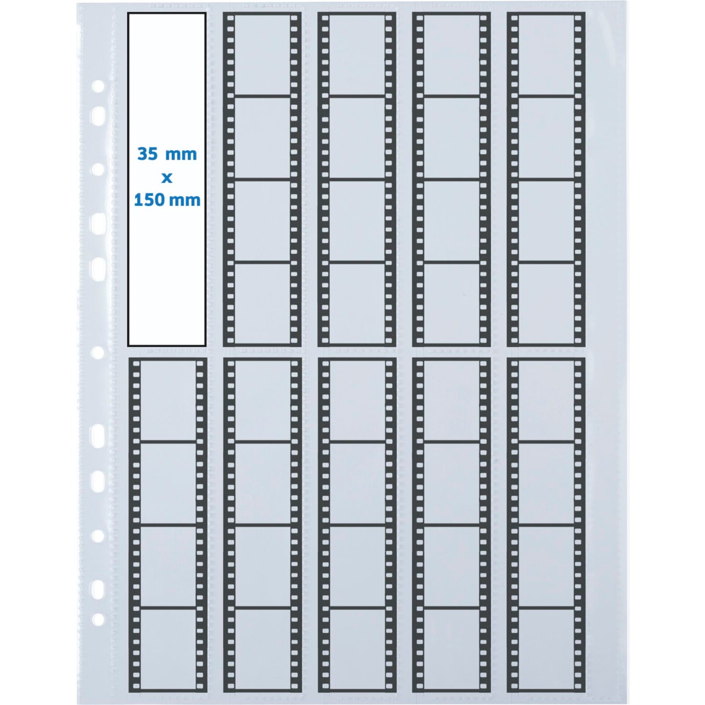 Herma Negative pockets PP clear 25 Sheets/4-Strips 7760