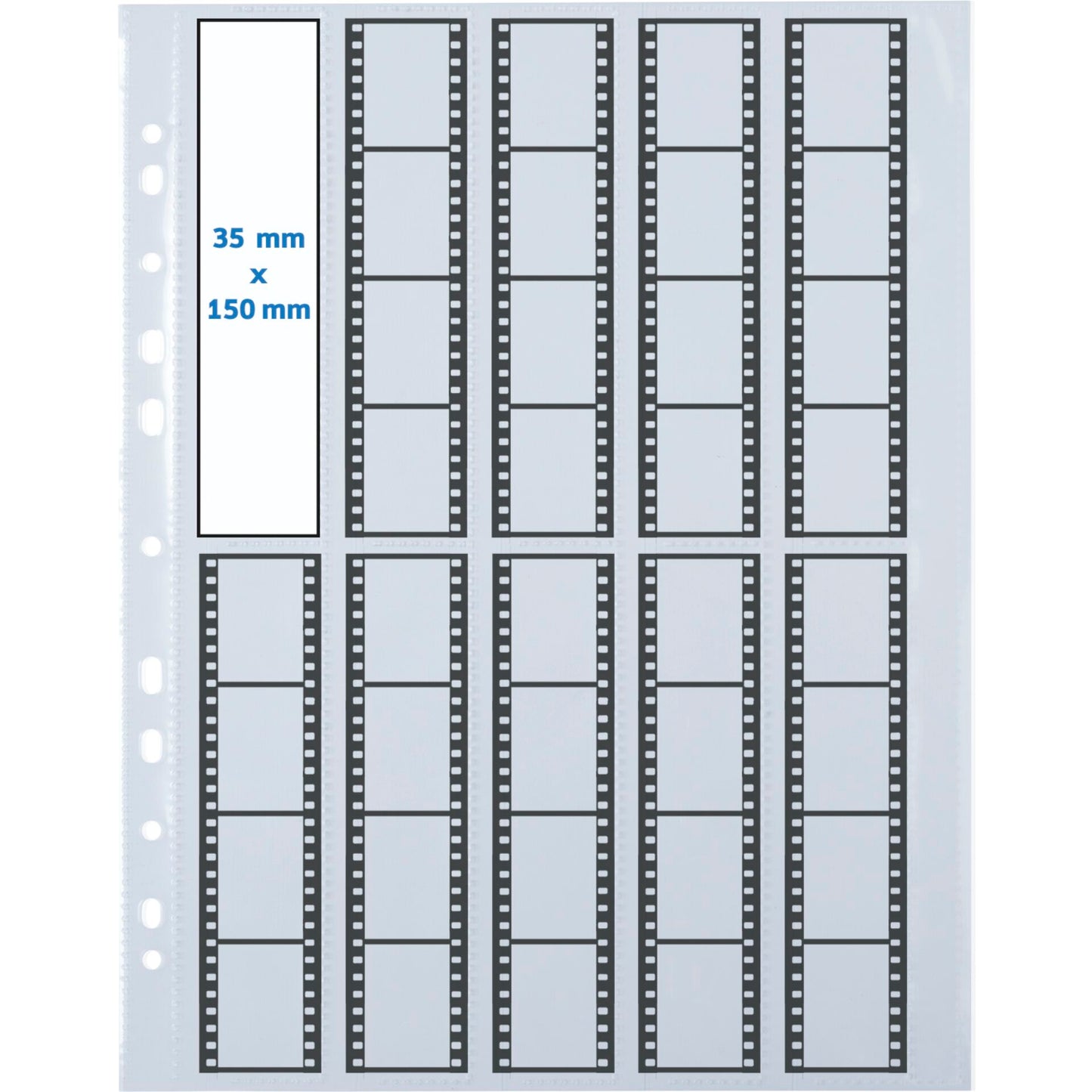 Herma Negative pockets PP clear 100 Sheets/4-Strips         7768
