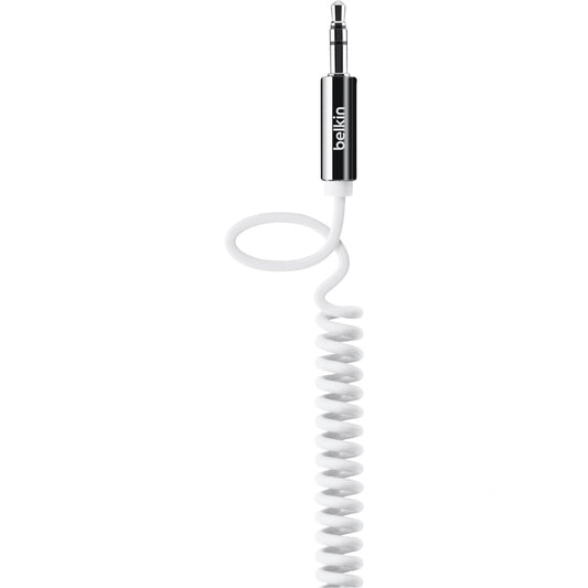 Belkin 3.5mm coiled Aux 1.8m In White