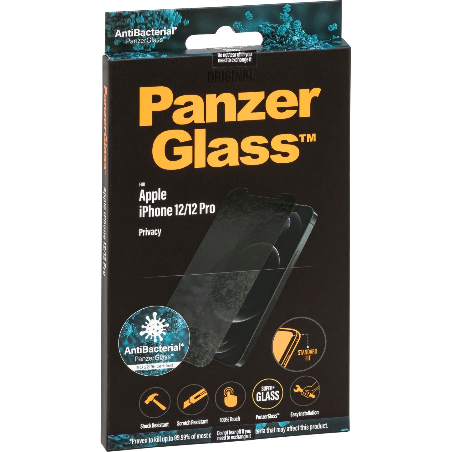 PanzerGlass Privacy Screen Protector for iPhone 12 / 12 Pro
