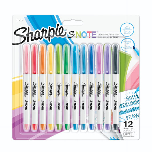 1x12 Sharpie Creatie Marker S-Note 12 colours