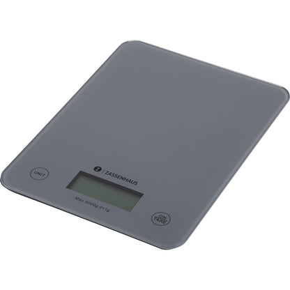 Zassenhaus Kitchen Scale Digital Sacles Balance Cool Grey