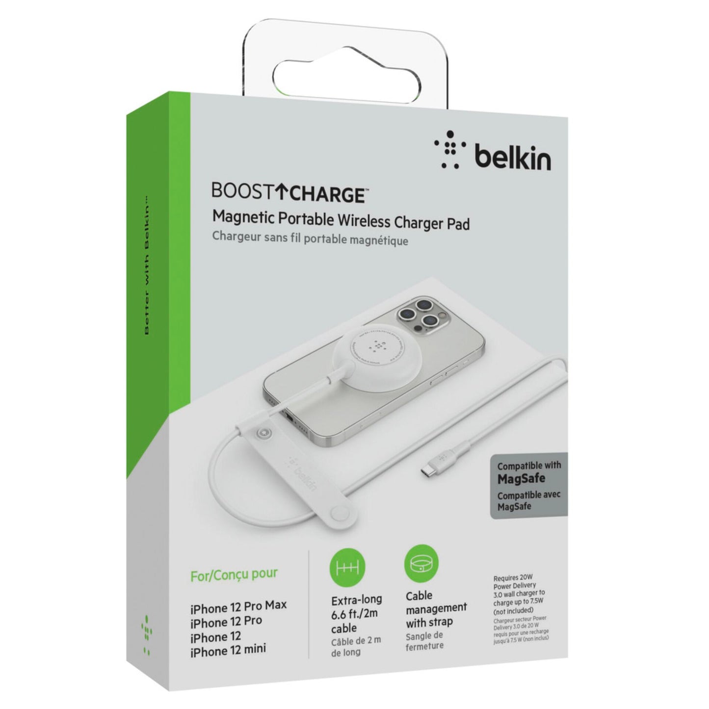 Belkin magnetic wirel. Chargepad iPhone 12/13    white WIA005vfWH