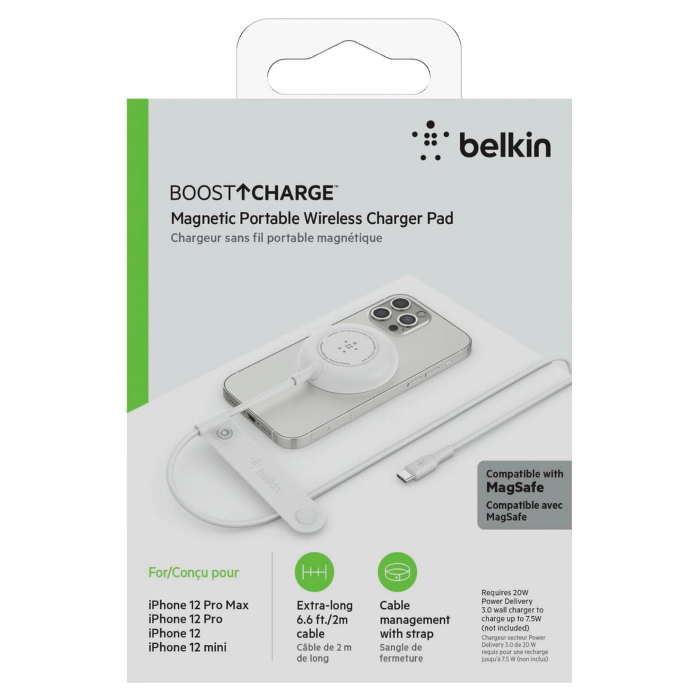 Belkin magnetic wirel. Chargepad iPhone 12/13    white WIA005vfWH