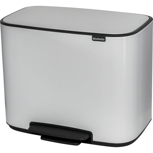 Brabantia Bo Pedal Bin white, 11 + 23 L