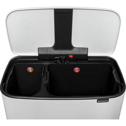 Brabantia Bo Pedal Bin white, 11 + 23 L