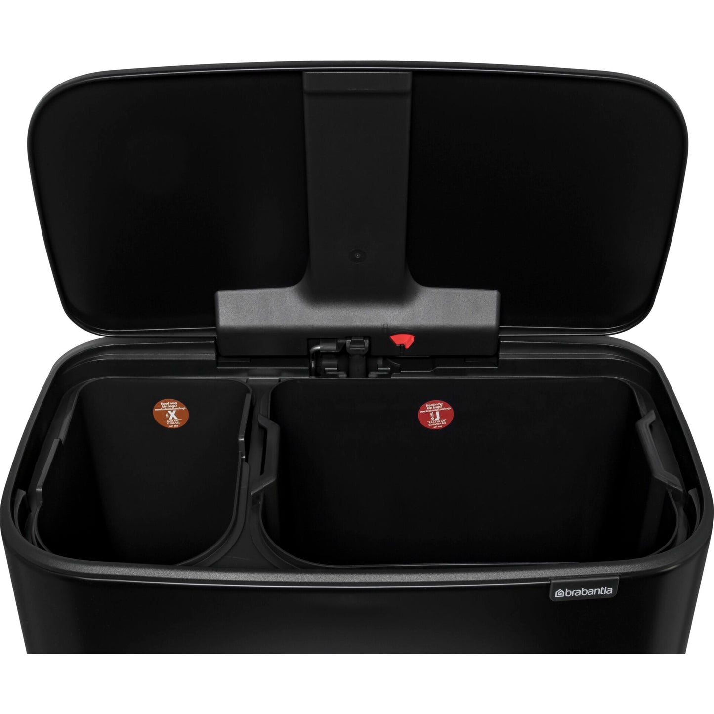 Brabantia Bo Pedal Bin black, 11 + 23 L