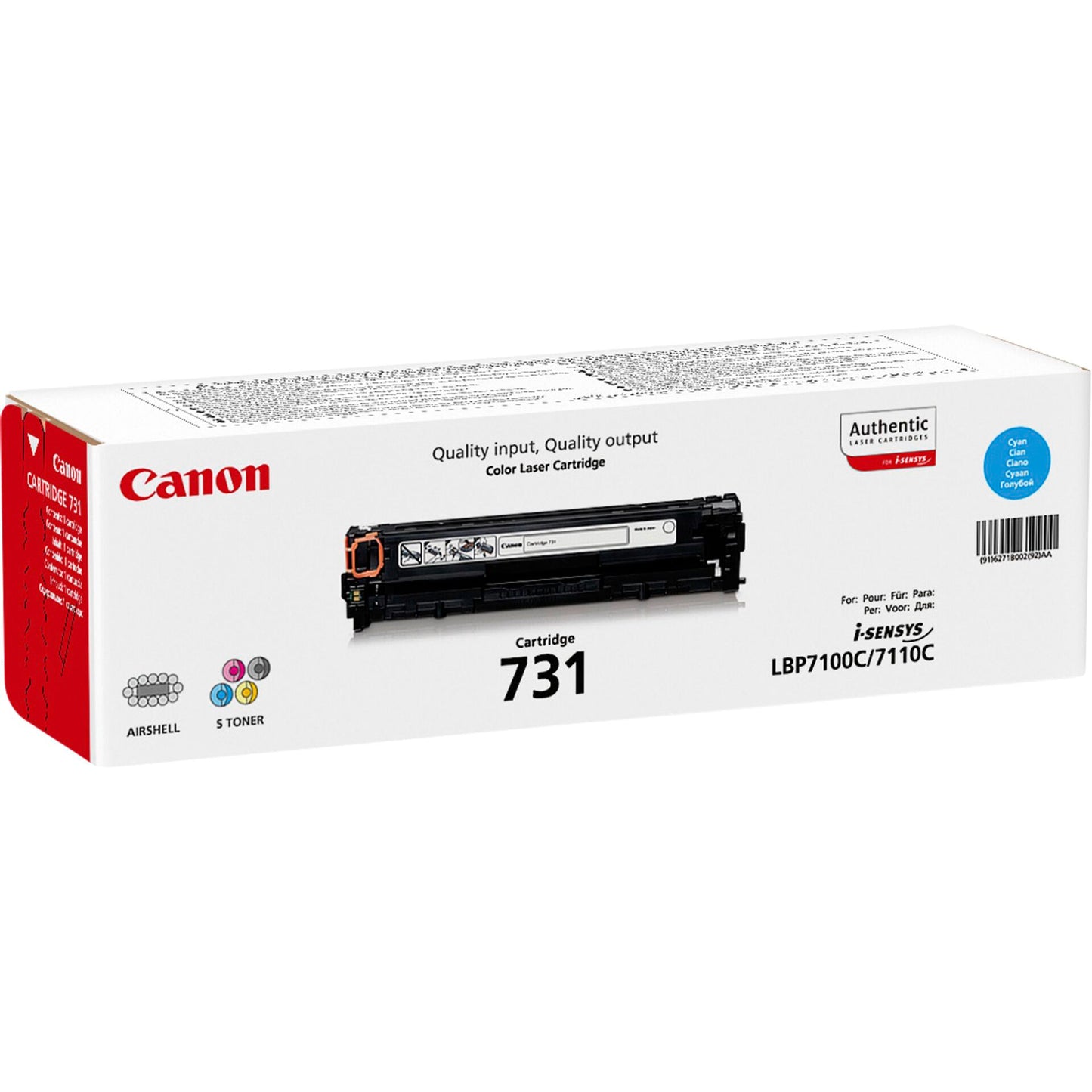 Canon Toner Cartridge 731 C cyan