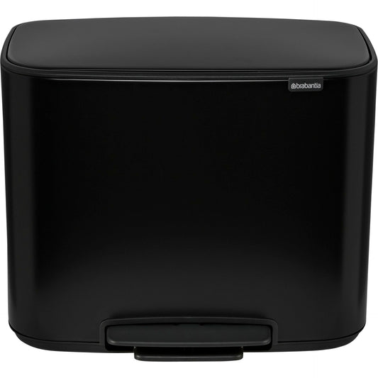 Brabantia Bo Pedal Bin black, 3 x 11 L