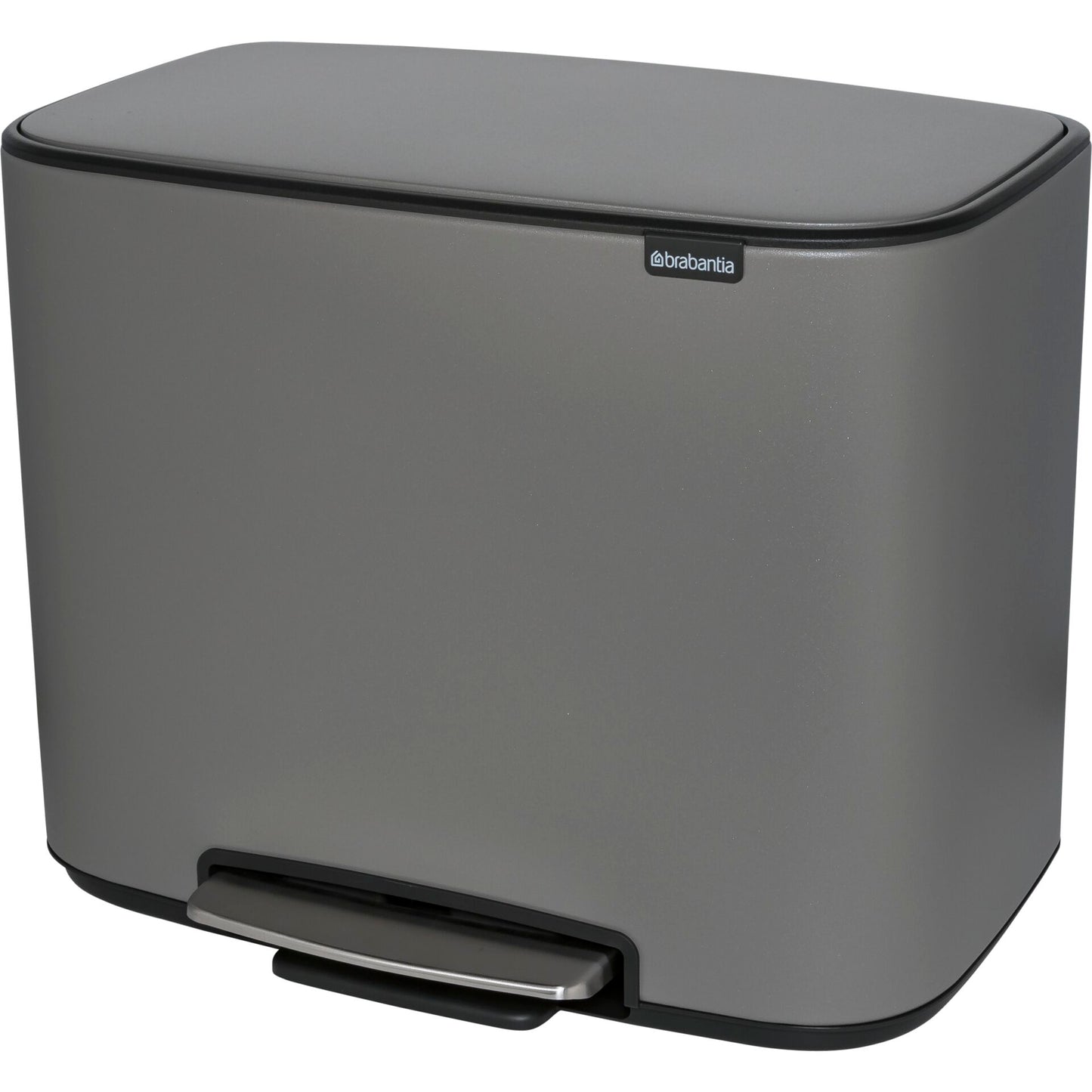 Brabantia Bo Pedal Bin Mineral Concrete Grey, 3 x 11 L