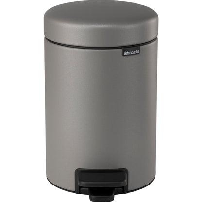 Brabantia Pedal Bin Newicon 3 L Mineral Concrete Grey