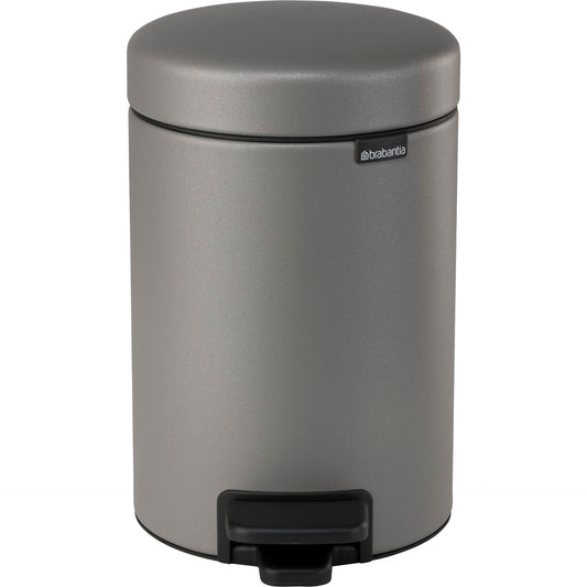 Brabantia Pedal Bin Newicon 3 L Mineral Concrete Grey