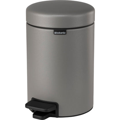Brabantia Pedal Bin Newicon 3 L Mineral Concrete Grey