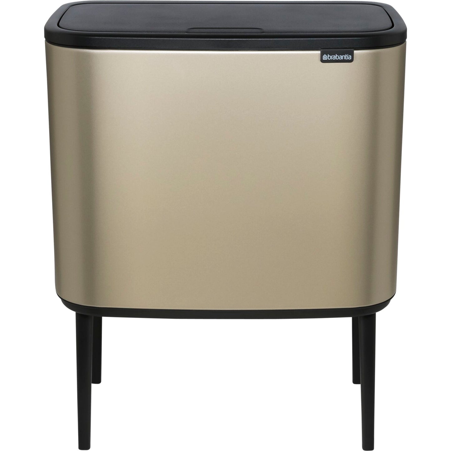 Brabantia Waste Bin Bo Touch Bin Champagne, 3 x 11 L