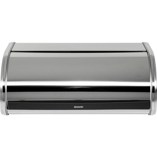 Brabantia Roll Top Bread Bin steel glossy