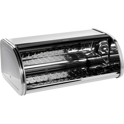 Brabantia Roll Top Bread Bin steel glossy
