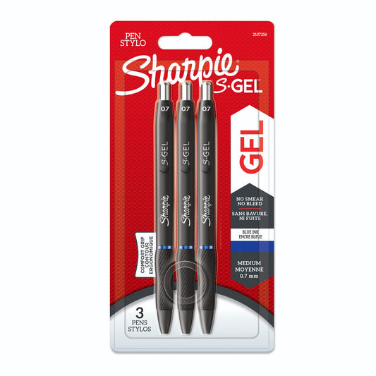 1x3 Sharpie S-Gel 0,7 mm blue