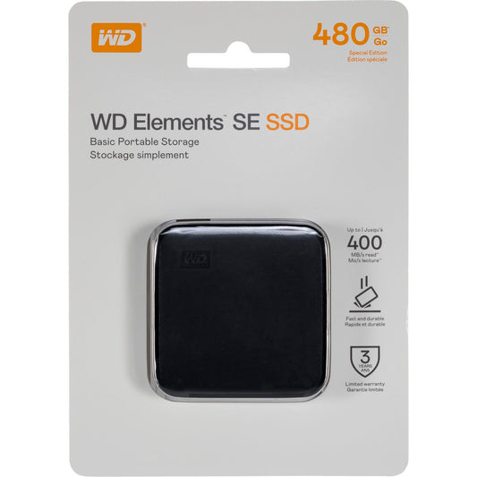 Western Digital Elements SE 480GB 400MS/s WDBAYN4800ABK-WESN