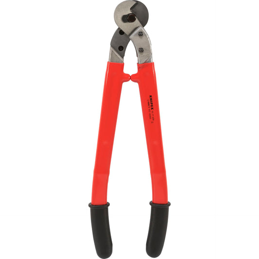 KNIPEX Wire Rope and ACSR Cable9 Cutter, Griffe dip insulated