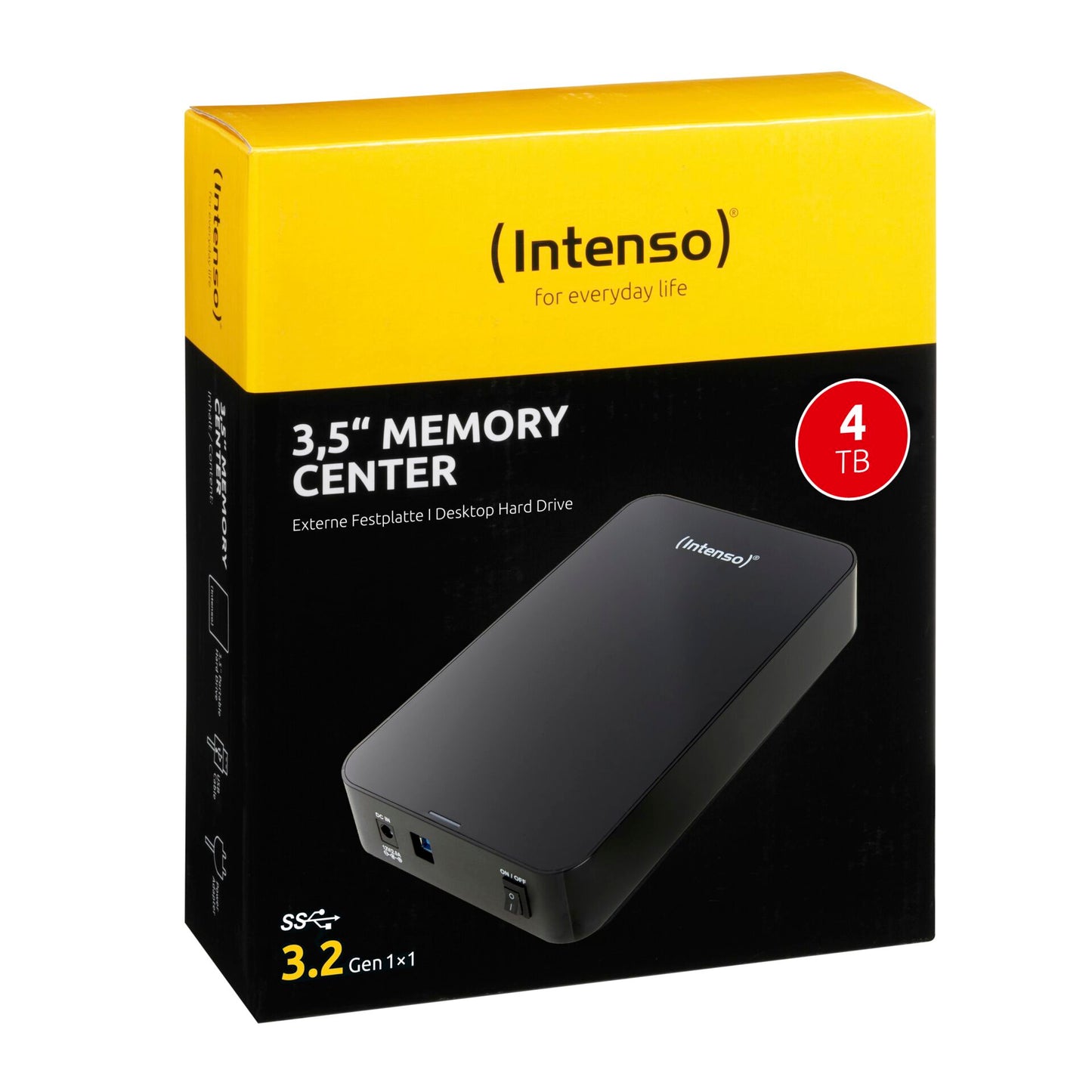 Intenso Memory Center        4TB 3,5  USB 3.2 Gen 1x1 black