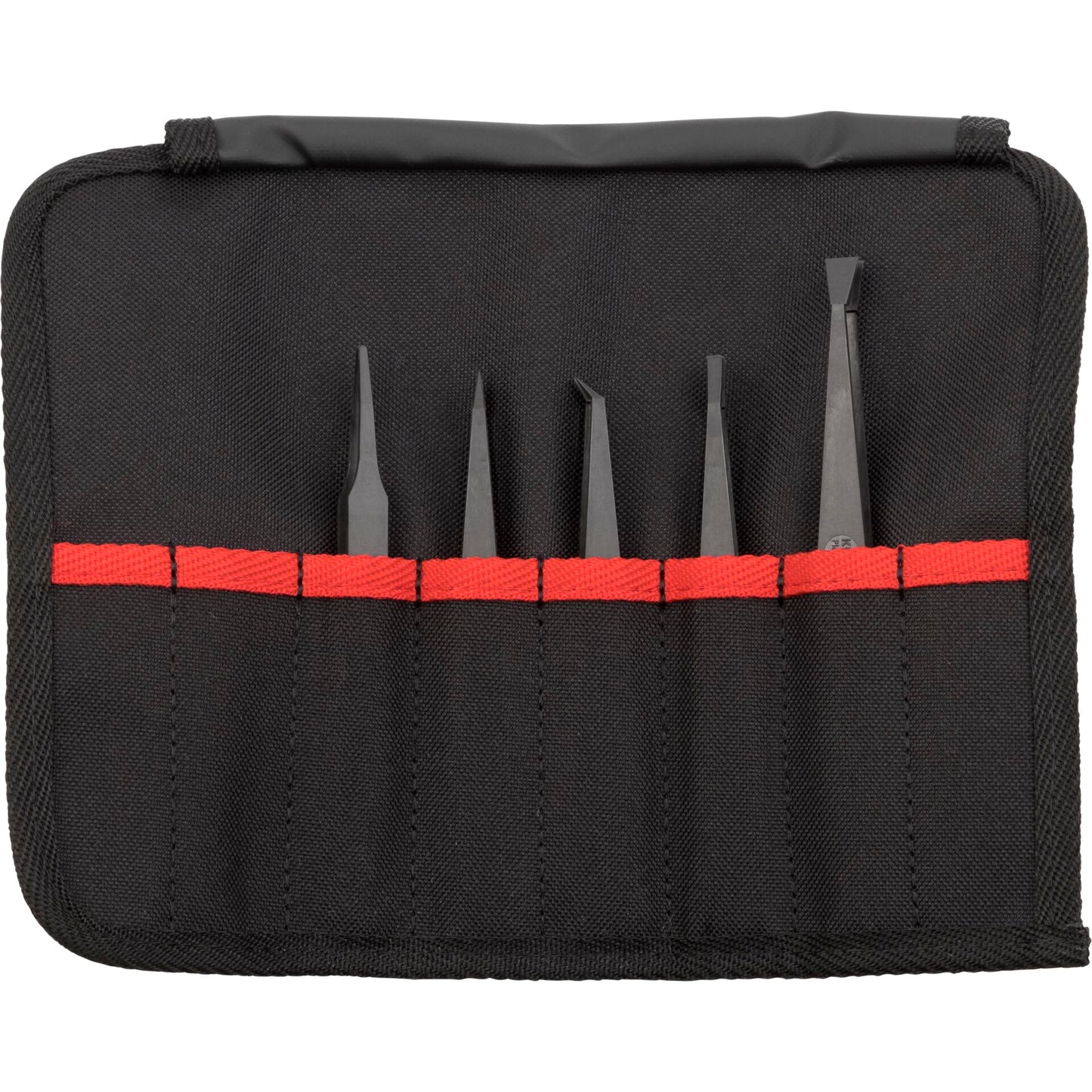 KNIPEX Plastic Tweezers Set ESD 5 pieces