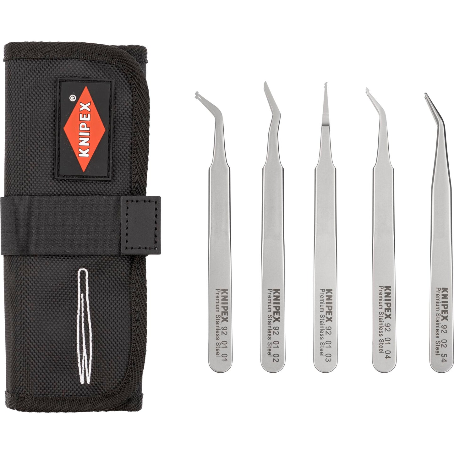 KNIPEX SMD Precision Tweezers Set 5 pieces