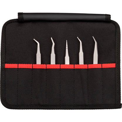 KNIPEX SMD Precision Tweezers Set 5 pieces