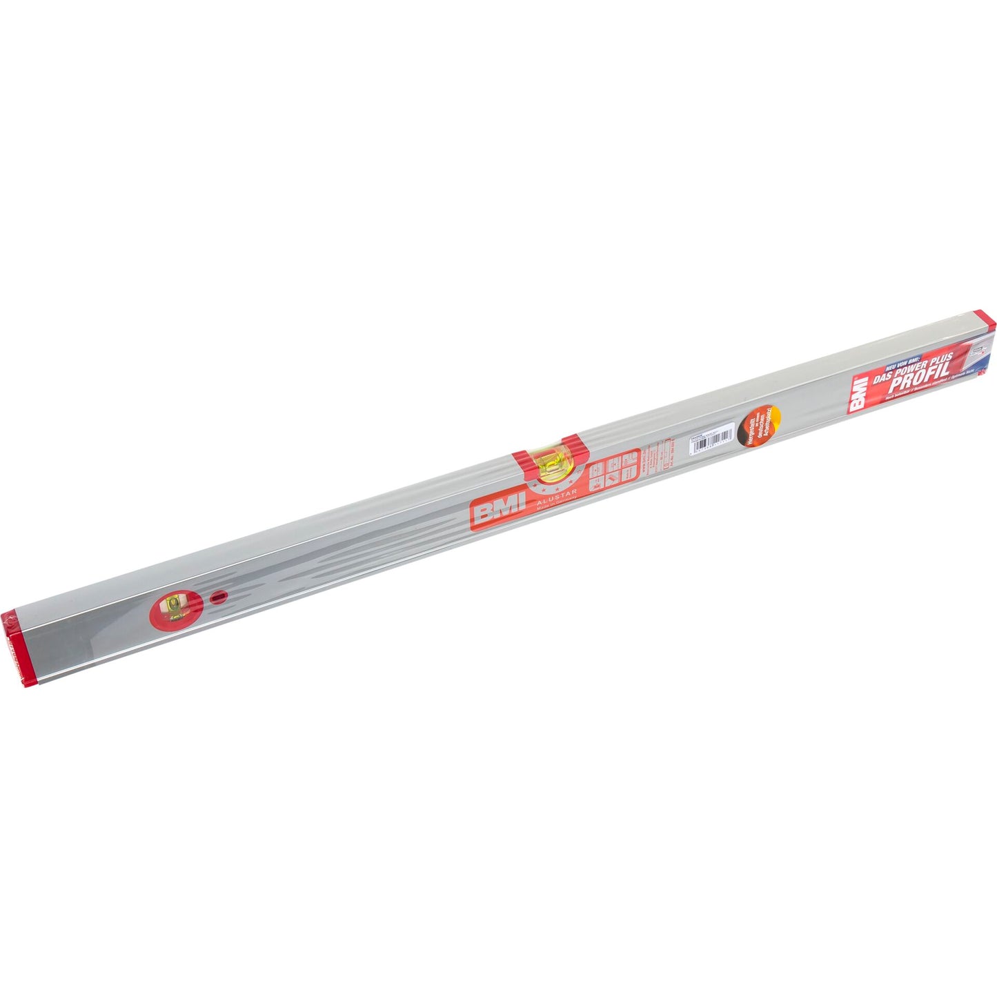 BMI Alustar 80cm anodized Aluminium Profile Spirit Level