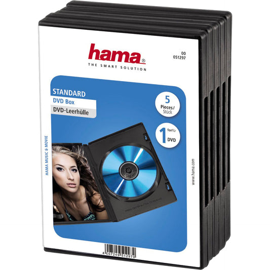 Hama DVD-sleeves  5-Pack black                      51297