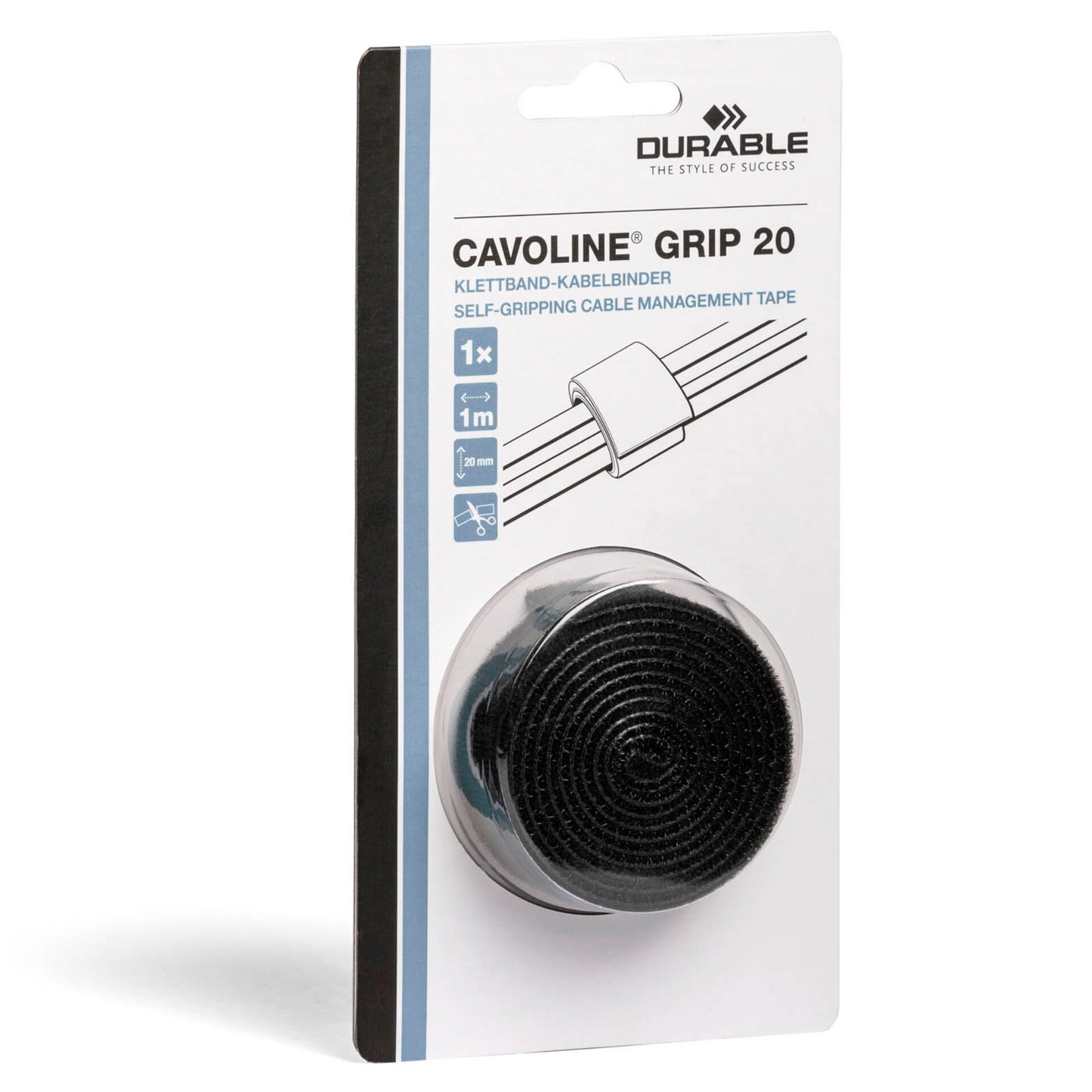 Durable Cavoline Grip 20    20mm black       100x2cm      503201