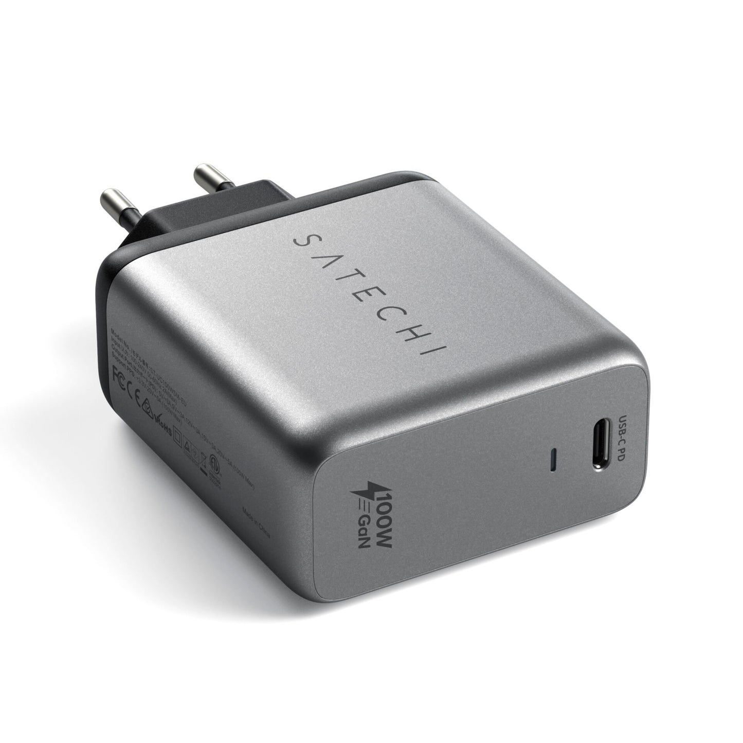 Satechi 100W USB-C PD GaN Wall Charger space gray