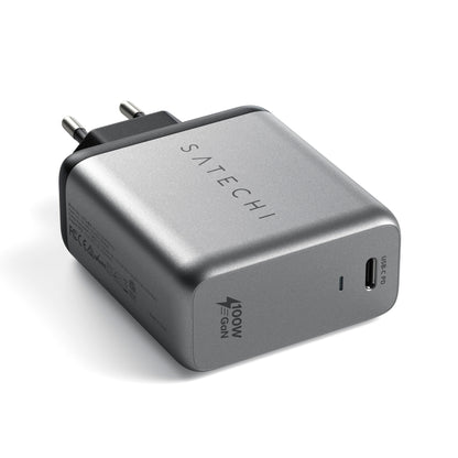 Satechi 100W USB-C PD GaN Wall Charger space gray