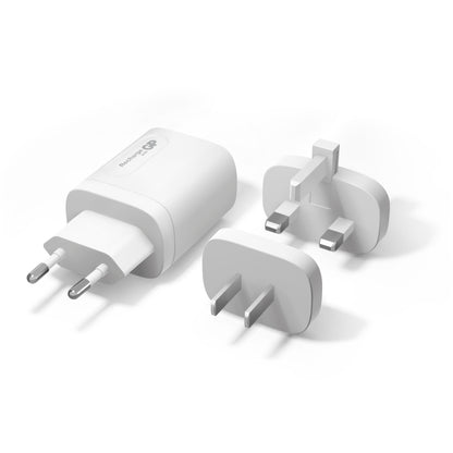GP 20W USB-A & USB-C Charger incl. Adapter for EU,CN and UK