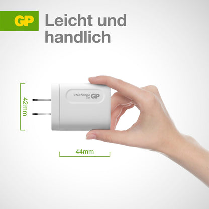 GP 20W USB-A & USB-C Charger incl. Adapter for EU,CN and UK