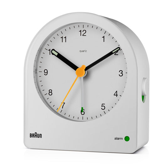 BRAUN BC22 W quartz alarm clock white