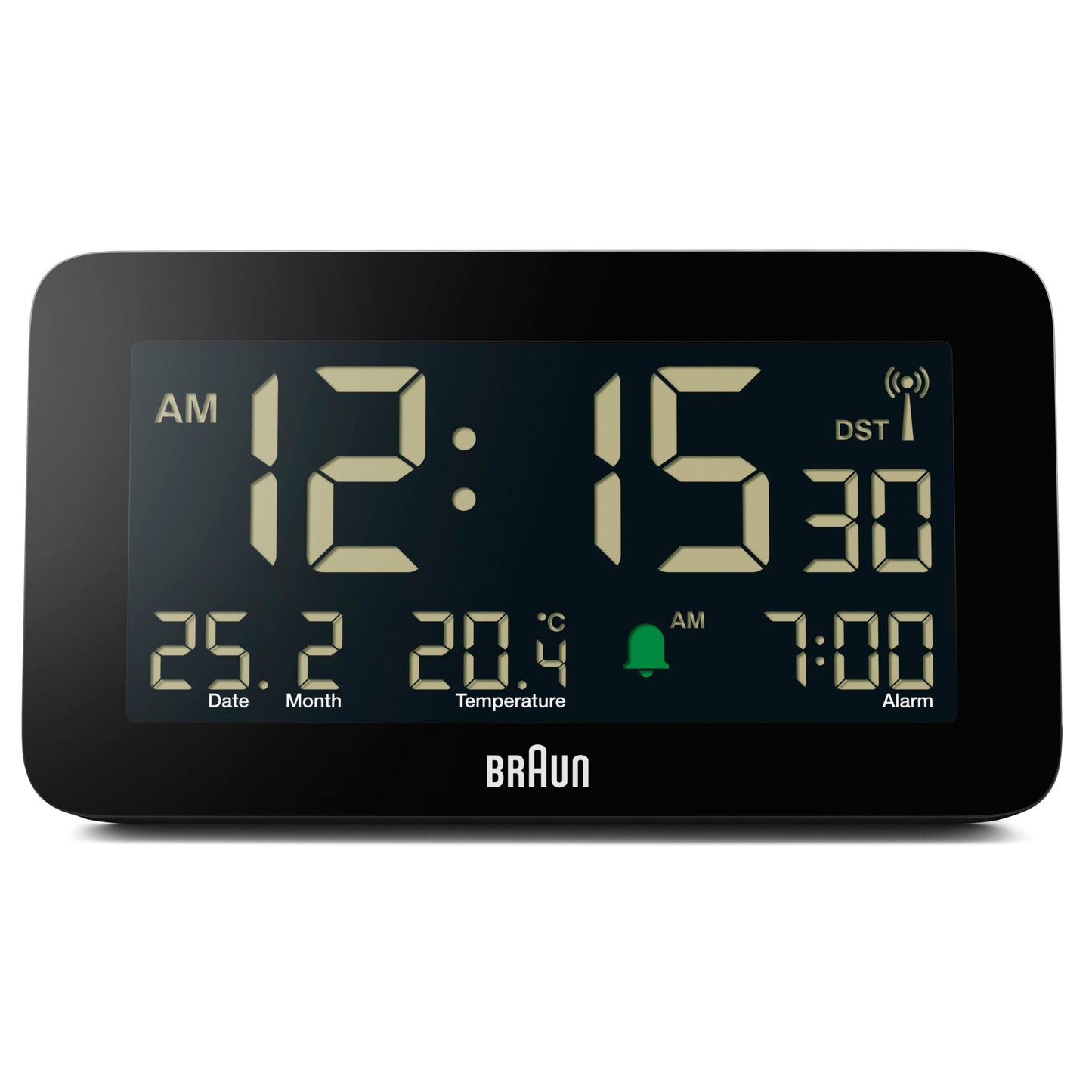 BRAUN BC10 DCF-B Radio alarm clock black