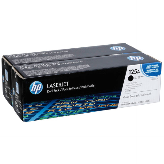 HP Toner CB 540 AD Twin Pack black   No. 125 A