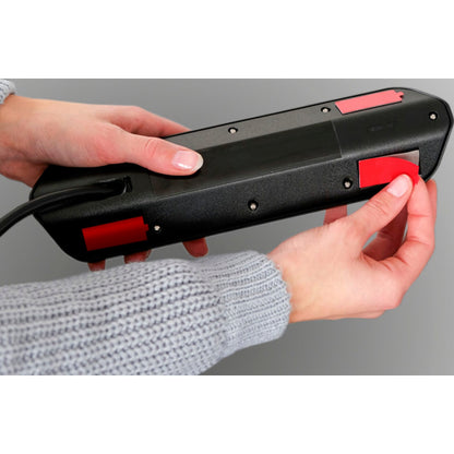 Brennenstuhl estilo Corner 4-way Extension Lead silver/black