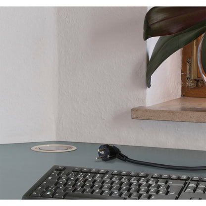 Brennenstuhl ALU Tower Power Table Extension Socket 3-way 2m