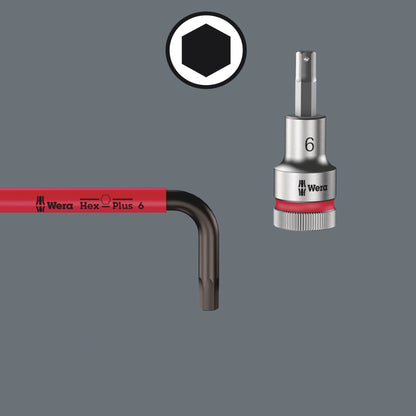 Wera 3950/9 Hex-Plus Multicolour Imperial Stainless 1