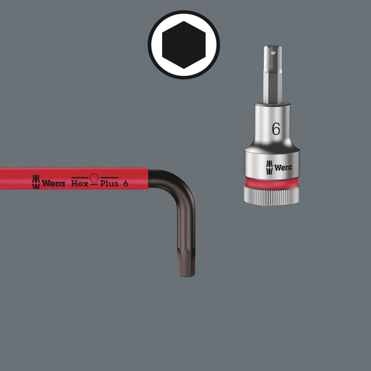 Wera 3950/9 Hex-Plus Multicolour Imperial Stainless 1