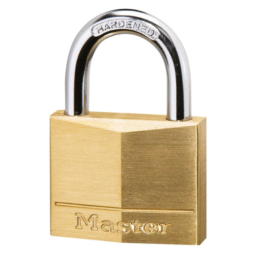 Master Lock Wide Solid Brass Padlock          22mm 140EURD