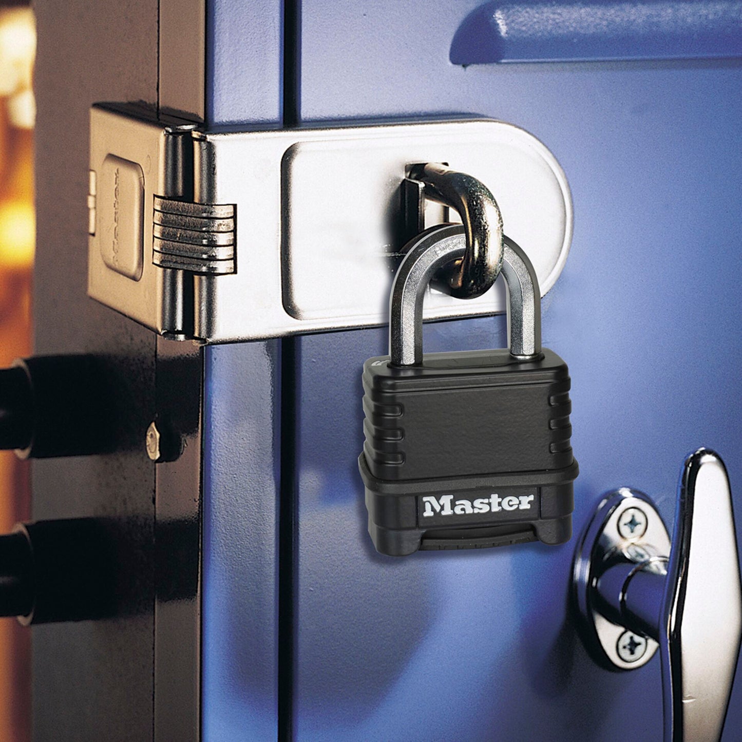 Master Lock Combination Lock Zinc     56mm black   M178EURDLF