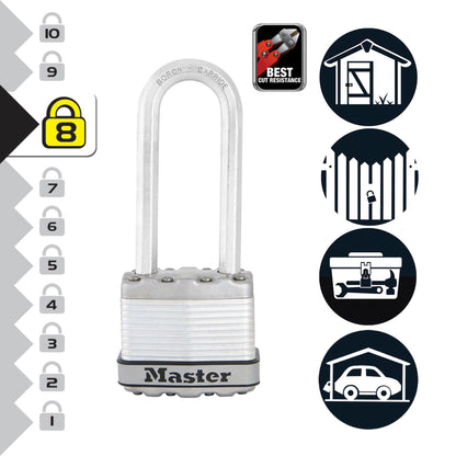 Master Lock Padlock laminated Steel Body       45mm M1EURDLJ